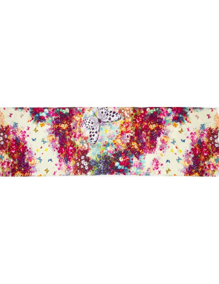 Fular seda 50x175 mariposas